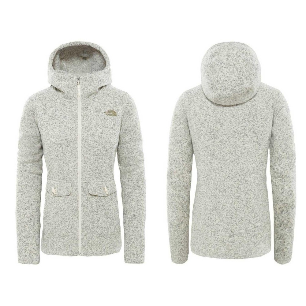 The North Face NWOT Crescent Hooded Fleece Parka - Heather Grey